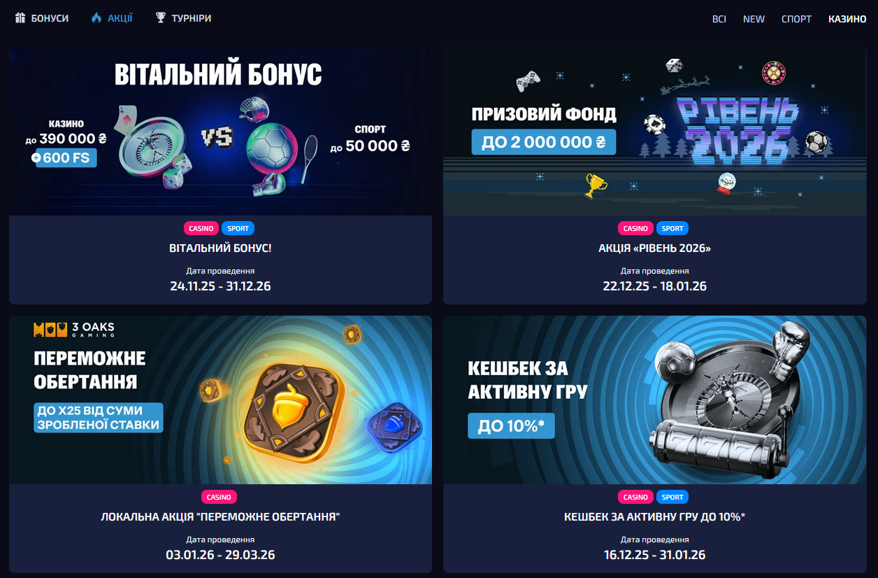 Allwin казино бонусы и акции: промо-раздел со стартовыми предложениями для игроков